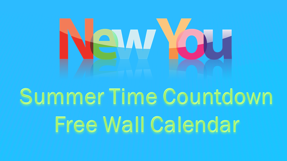 Summer Weight Loss Goals Countdown – Free Wall Chart