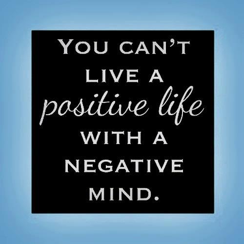 Stop thinking Negative