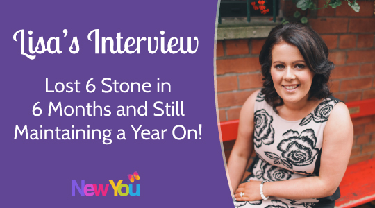 [INTERVIEW] Lisa’s shares her journey to lose 6 stone on The New You Plan*