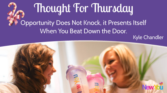 [Video] Thought for Thursday at The New You Plan – Create Opportunities