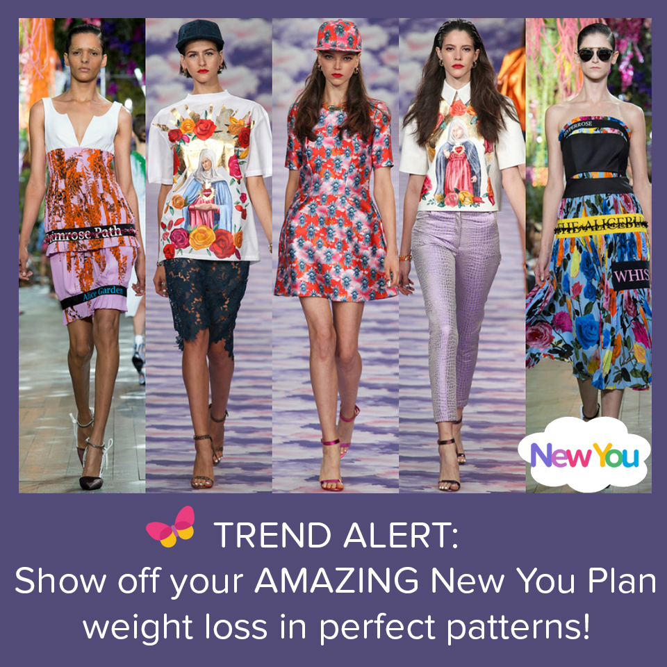 TREND ALERT: Show off your AMAZING New You Plan weight loss in perfect patterns