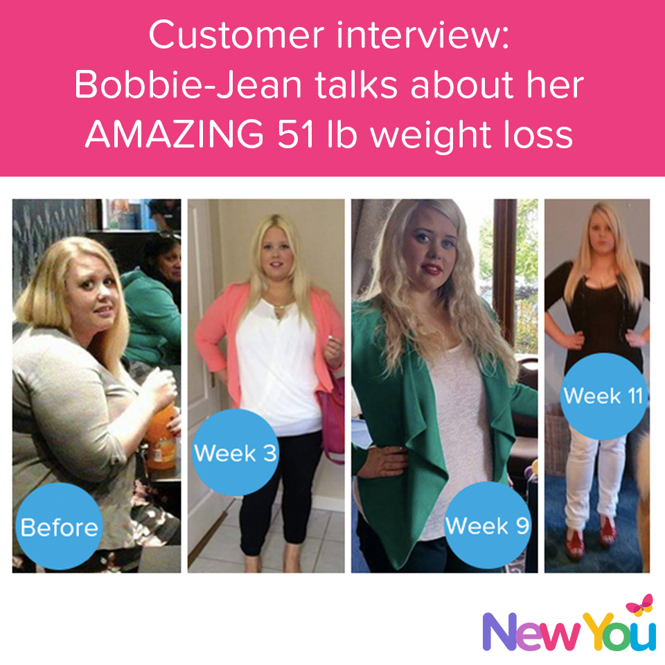 Customer interview: Bobbie-Jean loses 51lbs* on The New You Plan
