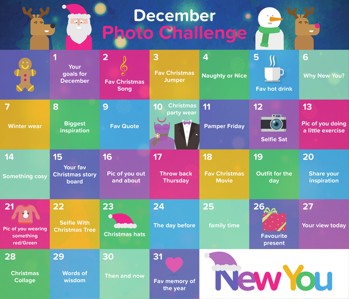 The NEW YOU Plan December Photo Challenge