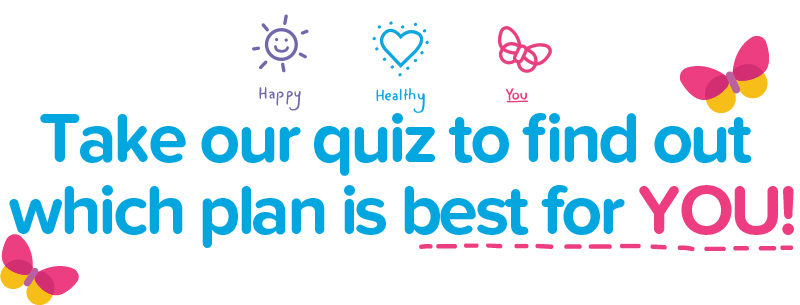 Take our Quiz to find out which plan is best for YOU!!