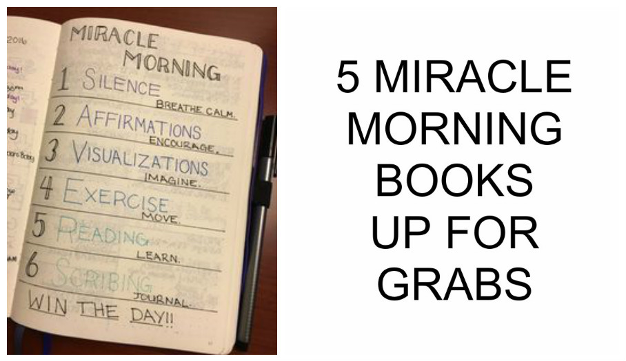#Morning – Win 1 of 5 Miracle Morning Books PLUS 10 Free bars