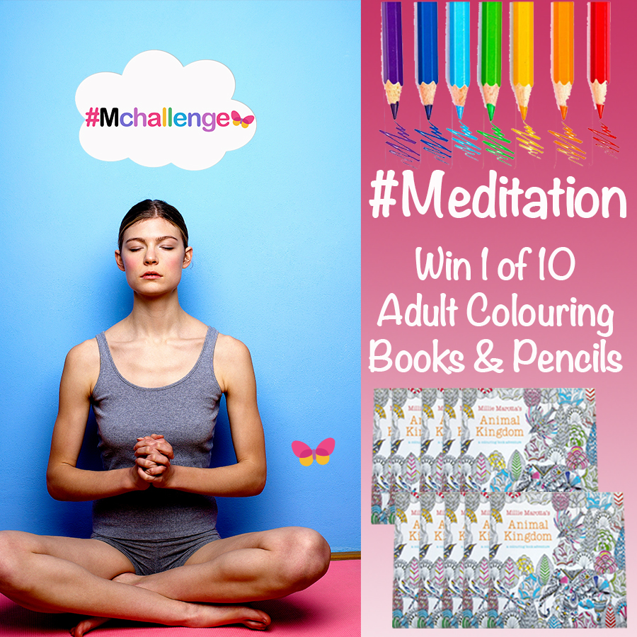 #Meditation – Win 1 of 10 Adult colouring Books & Pencils
