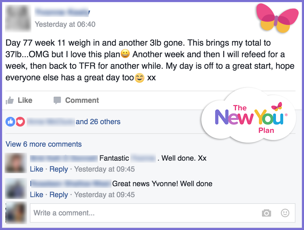 Weight loss support community