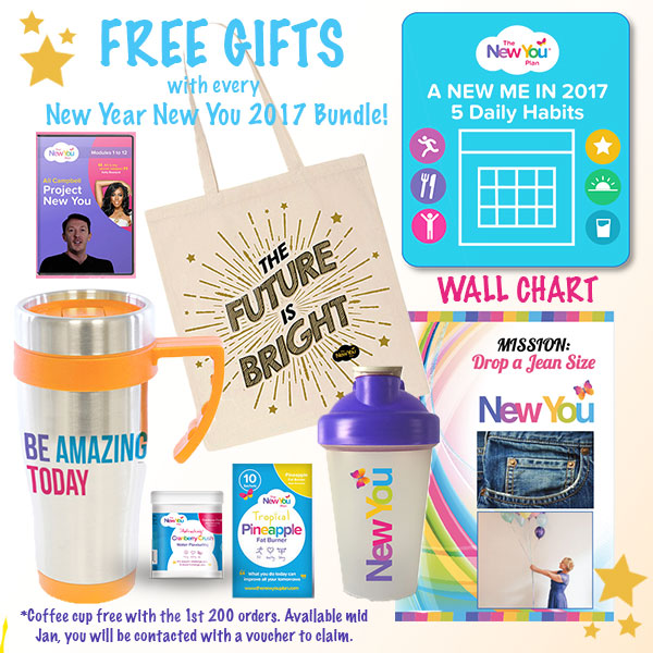 Kickstart your 2017 with our New Year New You Bundle + Gift Package!