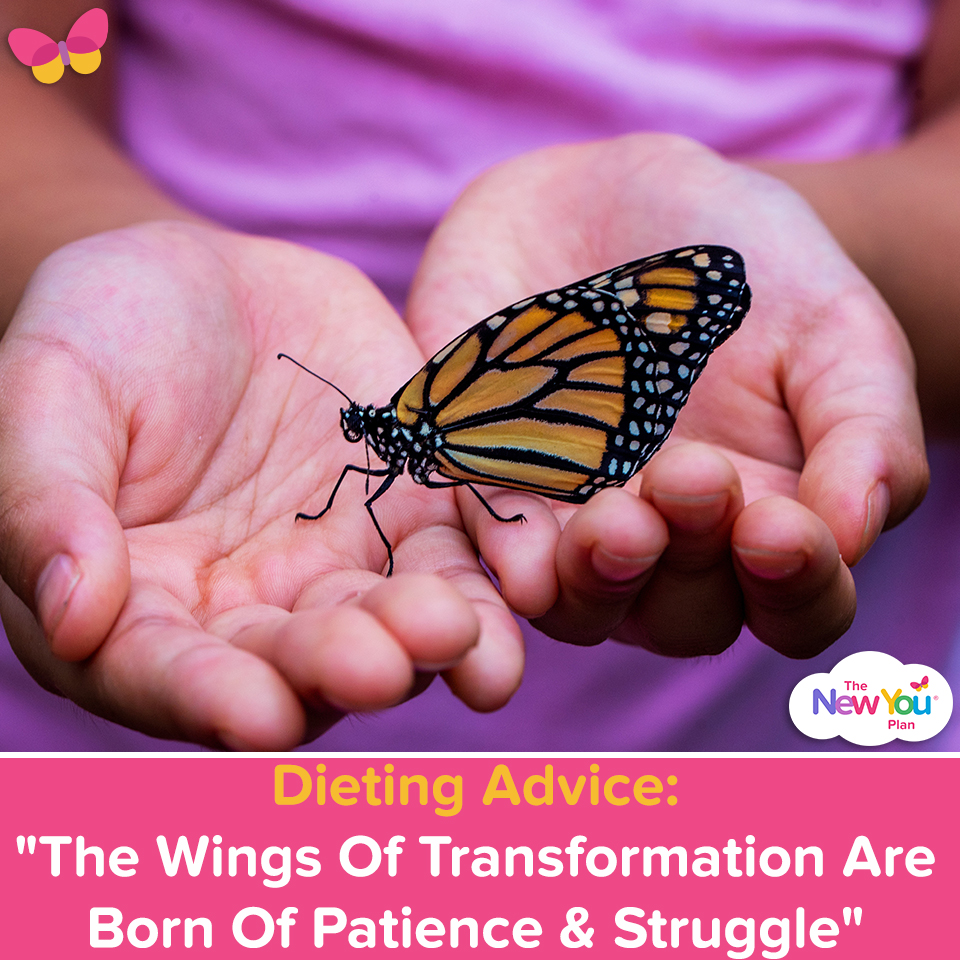 Dieting Advice: “The Wings Of Transformation Are Born Of Patience & Struggle”