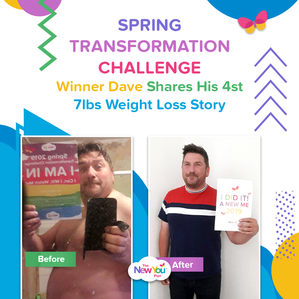 Spring Transformation Challenge Winner Dave Shares His 4st 7lbs Weight Loss Story
