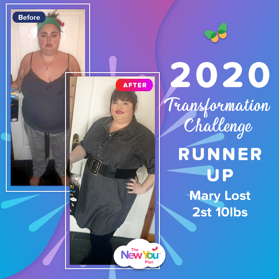 2020 Transformation Challenge Runner Up: Mary Lost 2st 10lbs