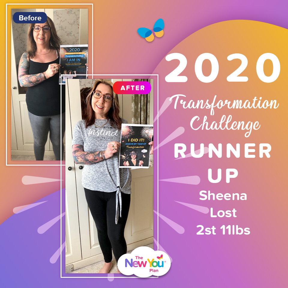 2020 Transformation Challenge Runner Up: Sheena Lost 2st 11lbs
