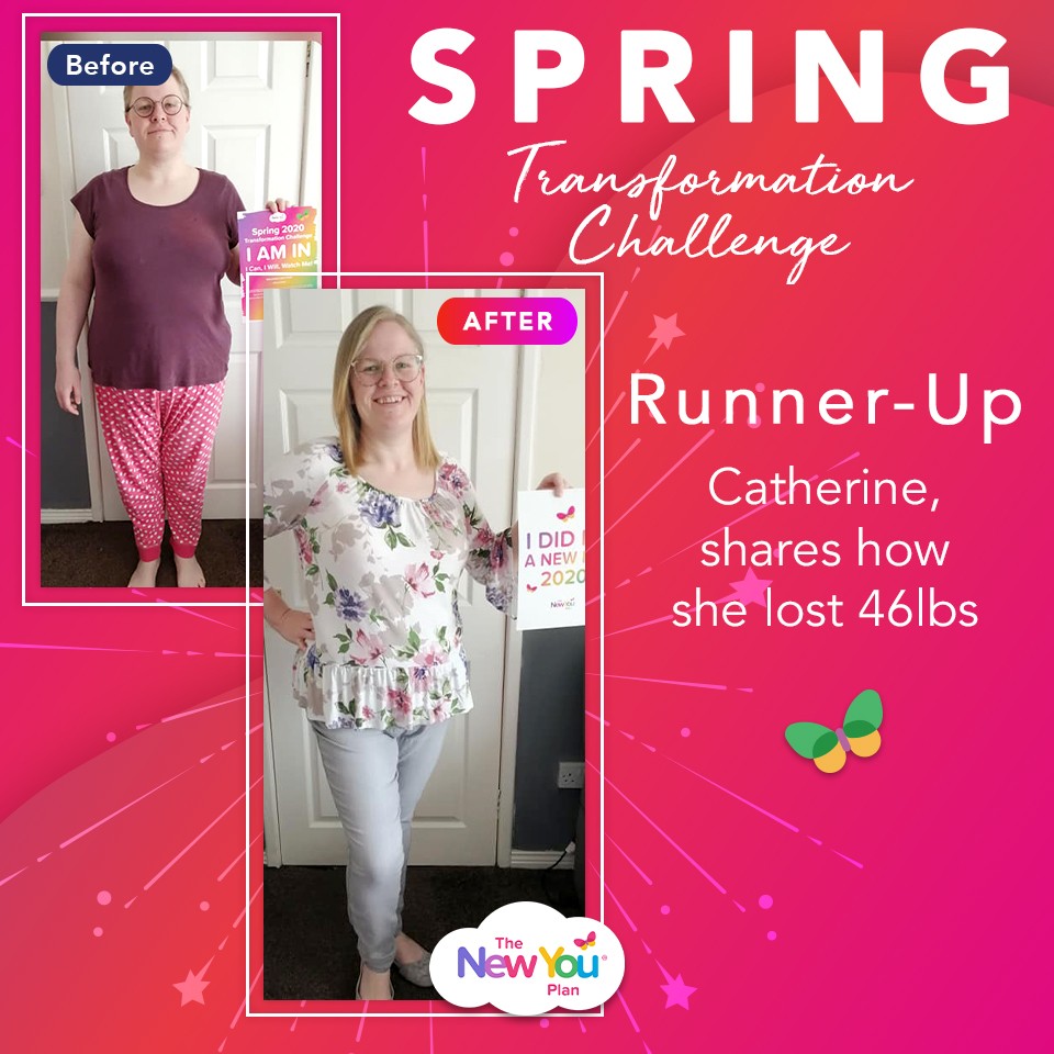 Spring Transformation Challenge Runner-Up Catherine, shares how she lost 46lbs