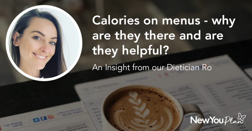 Calories on menus – Why are they there and are they helpful?