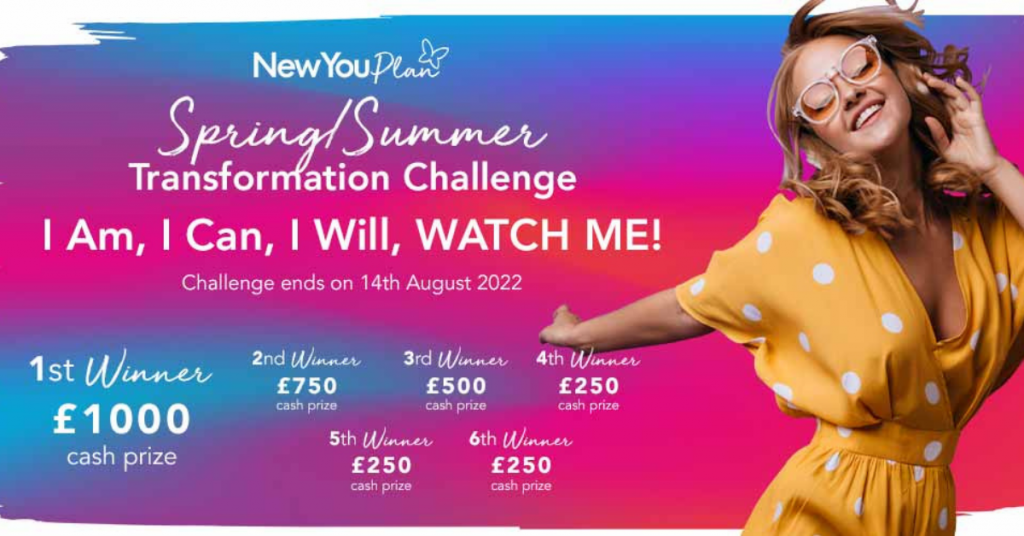 Spring & Summer Transformation Challenge Has Now Launched with £3000 Worth Of Prizes!