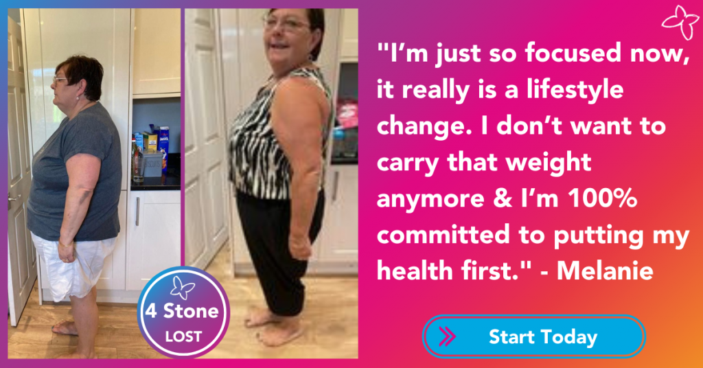 Melanie lost 4 stone in 3 months and her lifestyle has completely changed.