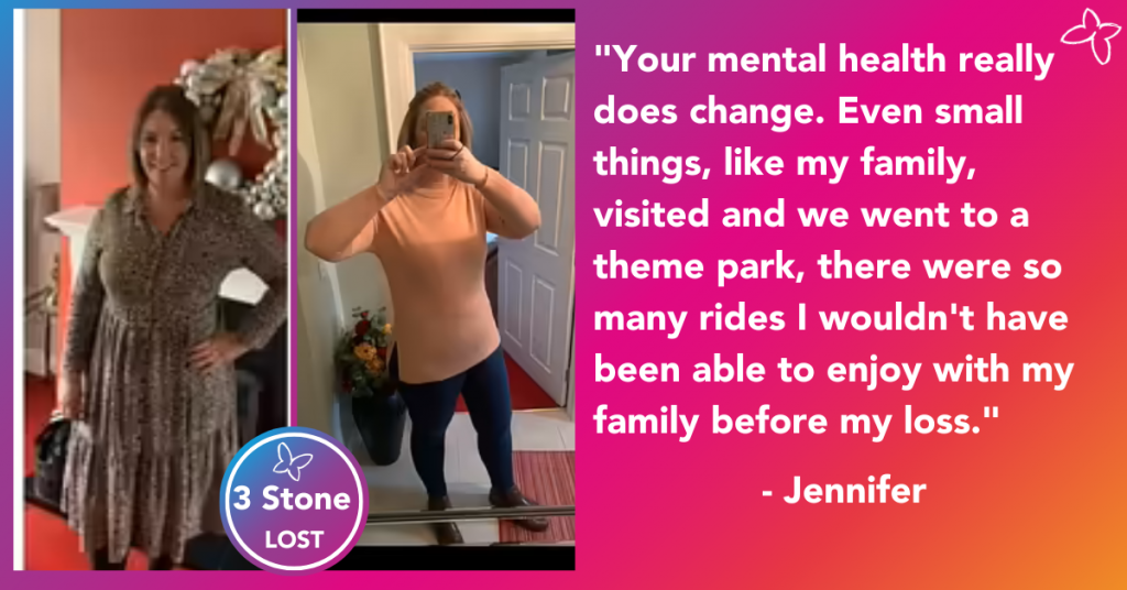 Jennifer won £750 after losing 3 stone