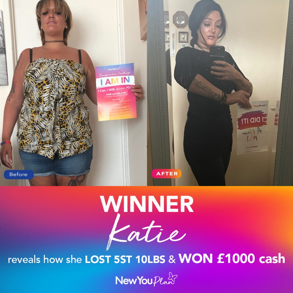 WINNER: Katie reveals how she lost 5st 10lbs & won £1000 cash!