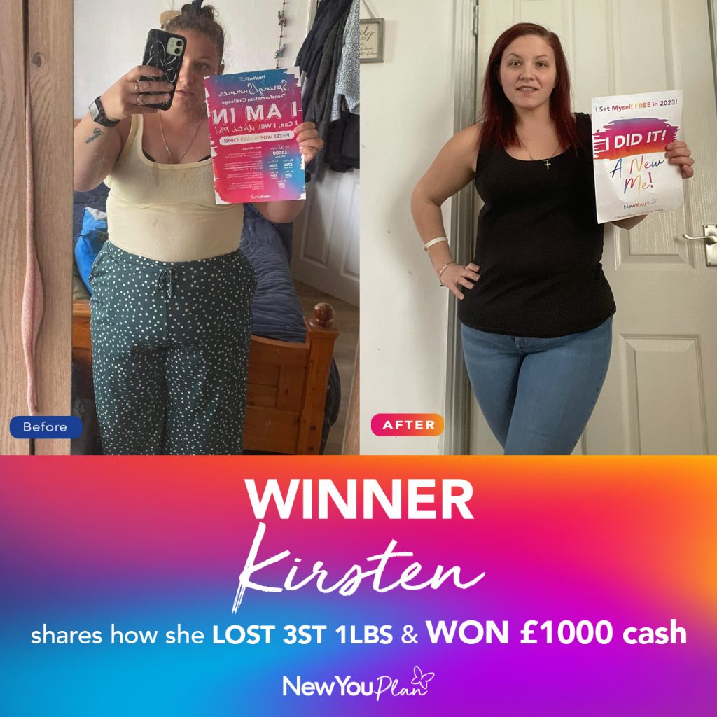 WINNER: Kirsten shares how she lost 3st 1lb & won £1000 cash!