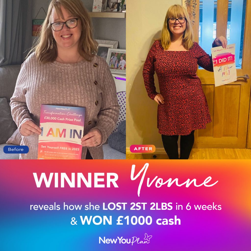 WINNER: Yvonne reveals how she lost 2st 2lbs in 6 weeks & won £1000 cash!
