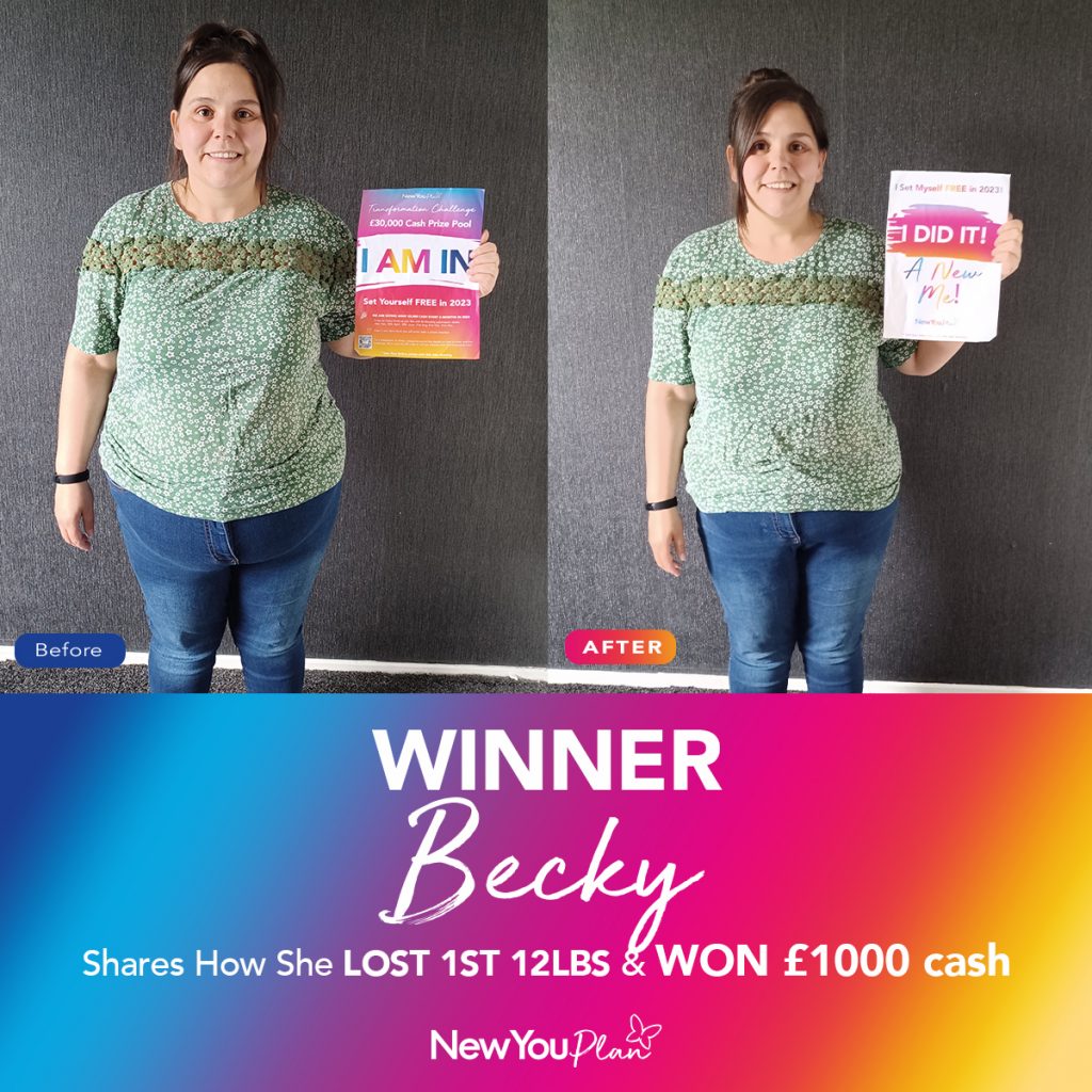 WINNER: Becky Shares How She Lost 1st 12lbs in 6 Weeks & WON £1000 Cash