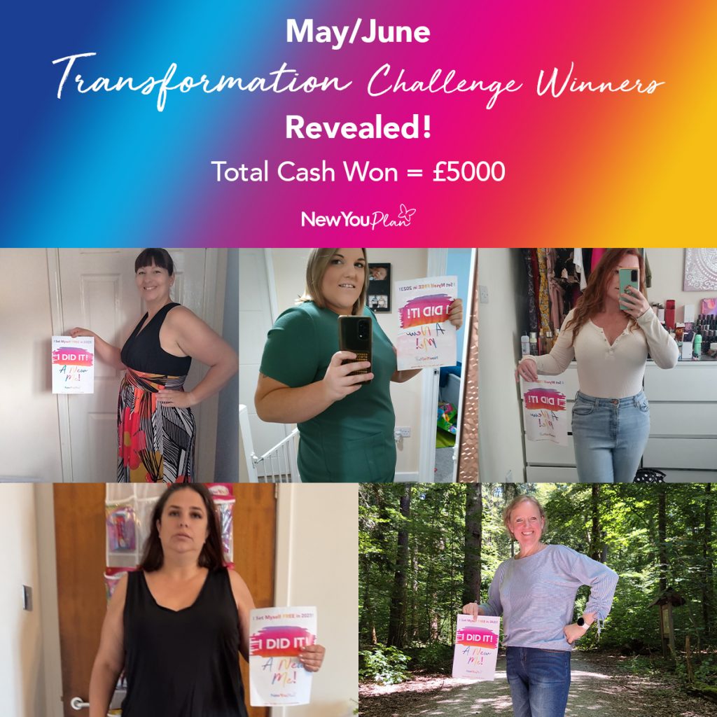 Our May/June Transformation Challenge Winners- x5 £1000 Cash Prizes