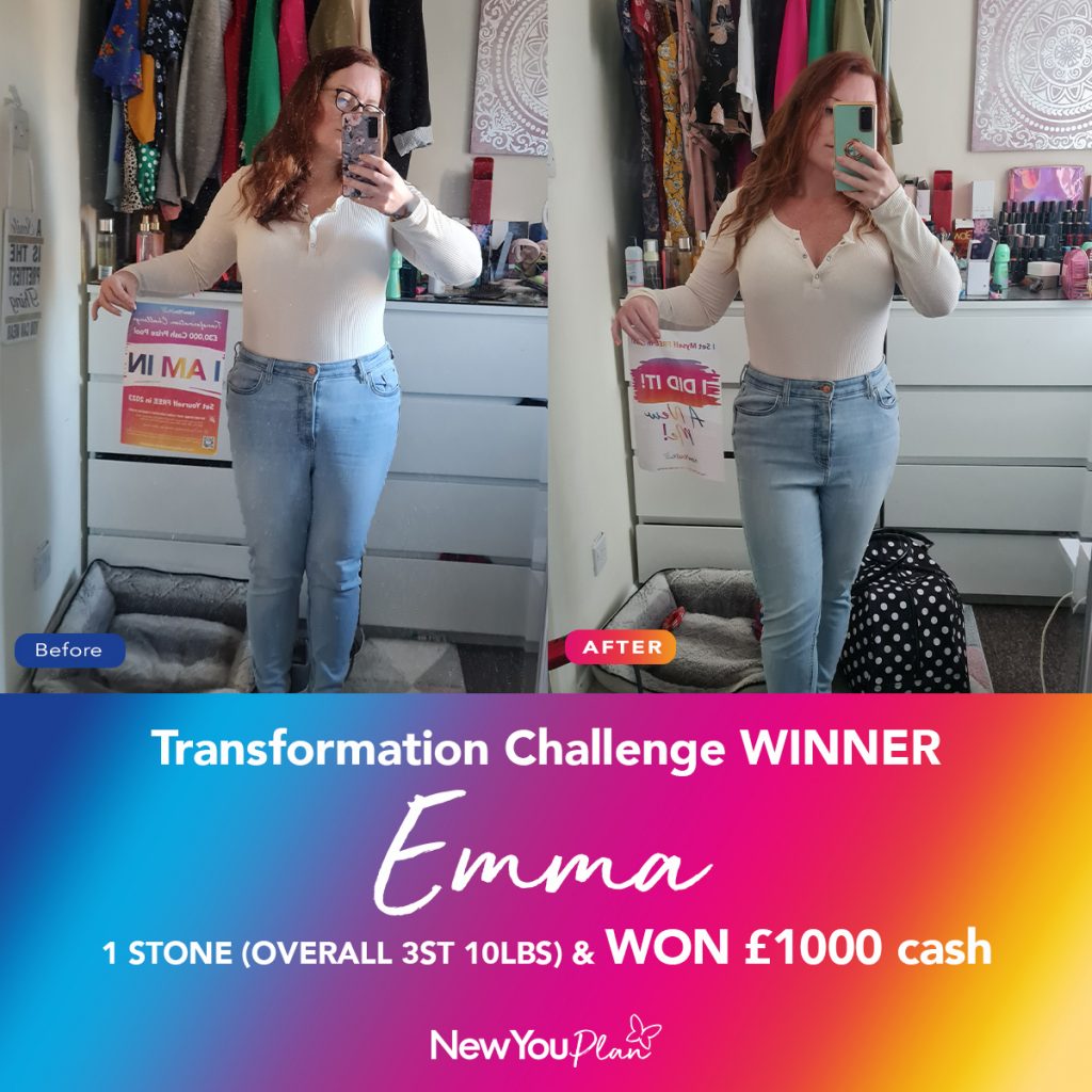 TRANSFORMATION CHALLENGE WINNER: Emma Lost 1 Stone (Overall 3st 10lbs) & WON £1000 Cash