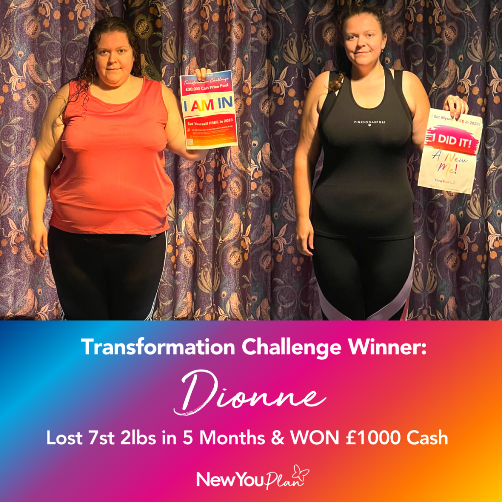 TRANSFORMATION CHALLENGE WINNER: Dionne Lost 7st 2lbs in 5 Months & WON £1000 Cash