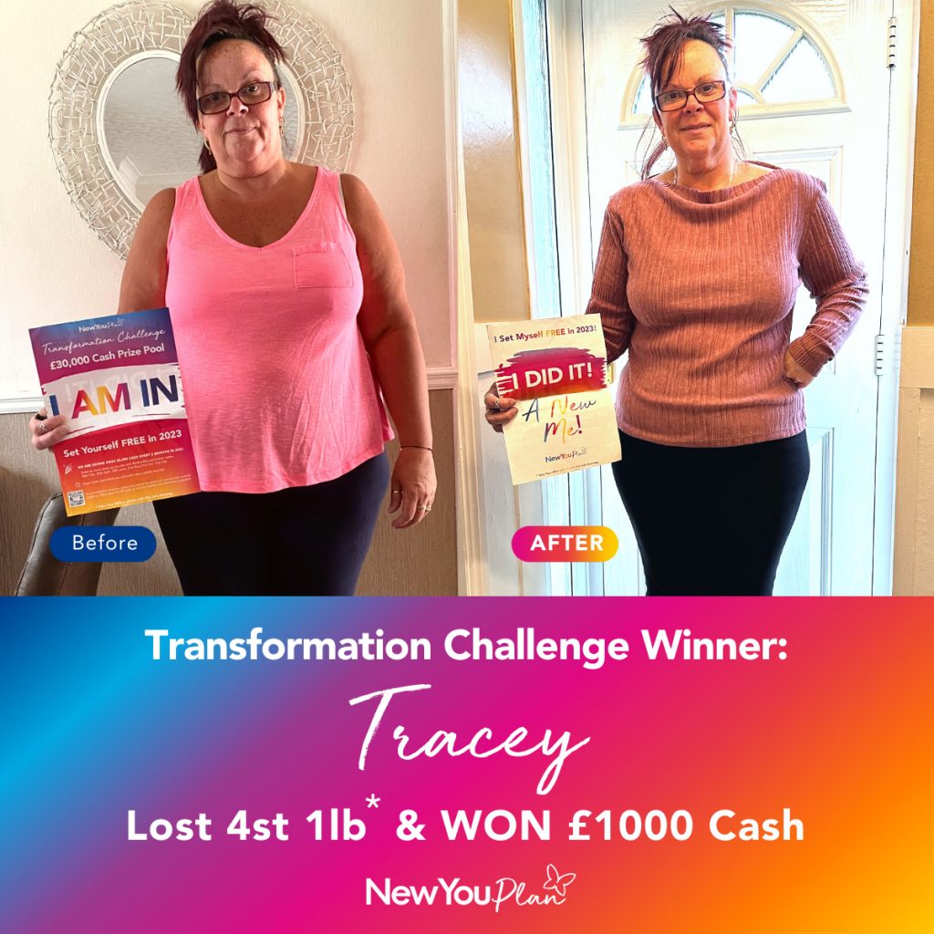 £30K TRANSFORMATION CHALLENGE WINNER: Tracey Lost 4st 1lb* & WON £1000 Cash!