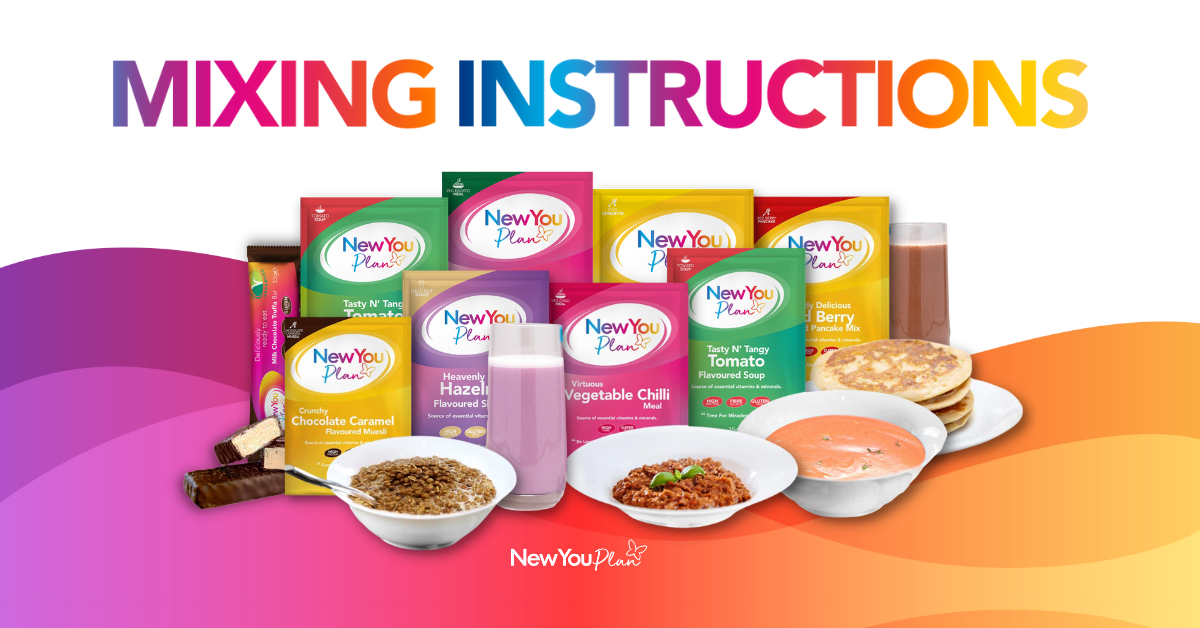 Mixing Instructions The New You Plan