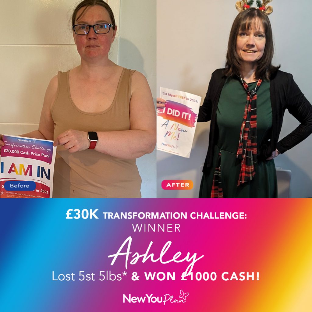 £30K TRANSFORMATION CHALLENGE: WINNER Ashley Lost 5st 5lbs* & WON £1000 Cash!