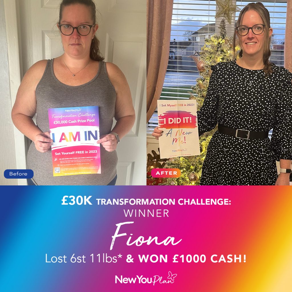 £30K TRANSFORMATION CHALLENGE: WINNER Fiona Lost 6st 11lbs* & WON £1000 Cash!