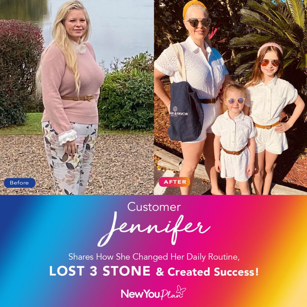 Customer Jennifer Shares How She Changed Her Daily Routine, Lost 3 Stone & Created Success!