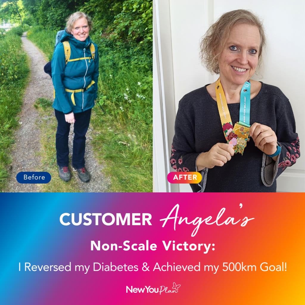 Customer Angela’s Non-Scale Victory: “I Reversed my Diabetes & Achieved my 500km Goal!”