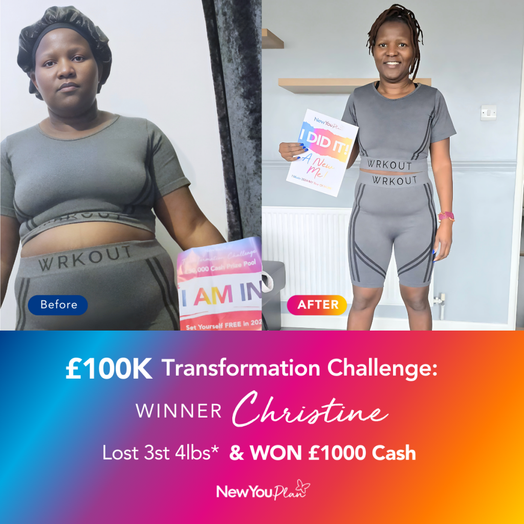 £100K TRANSFORMATION CHALLENGE: Christine Lost 3st 4lbs* & WON £1000 Cash!