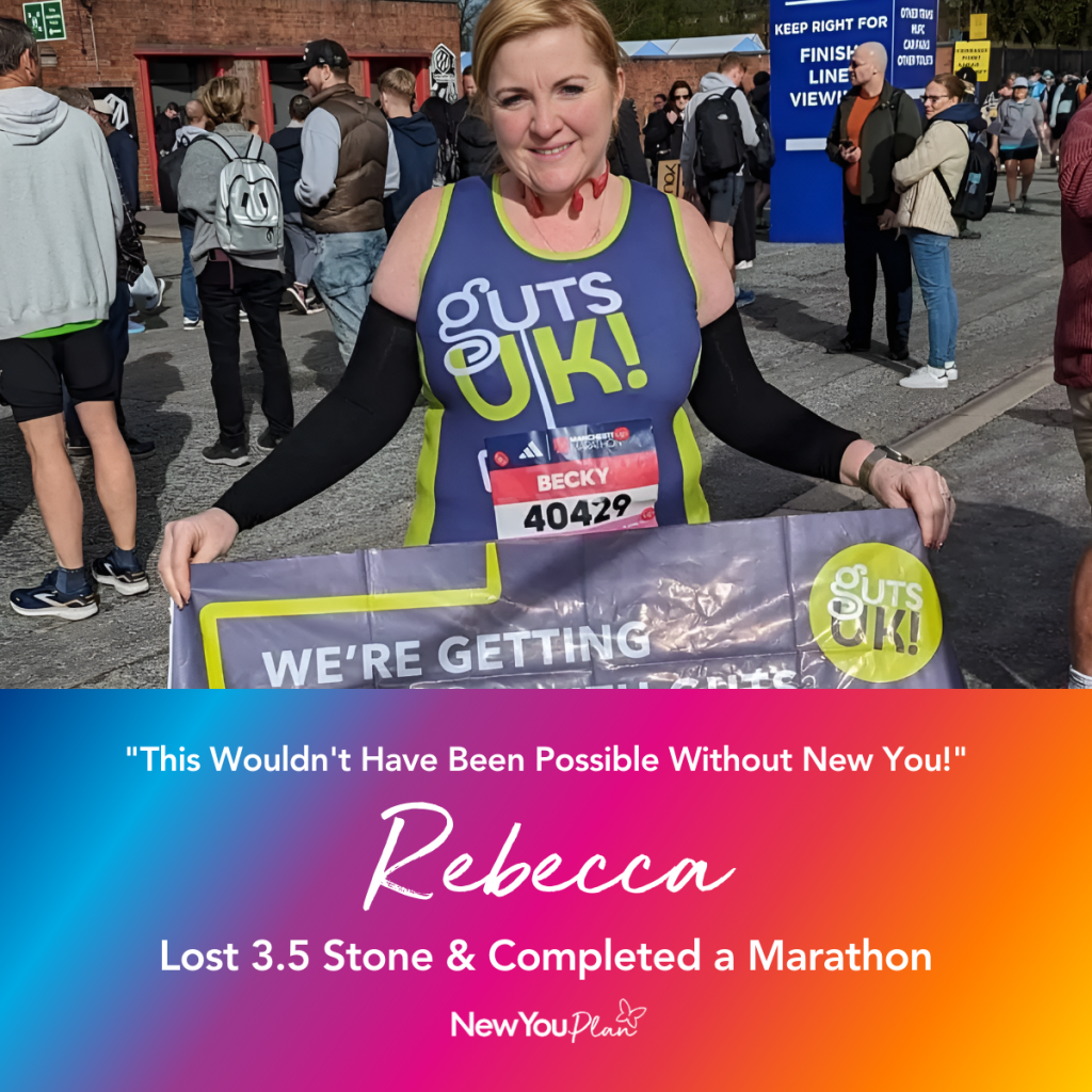 “This Wouldn’t Have Been Possible Without New You!” Rebecca Lost 3.5 Stone & Completed a Marathon