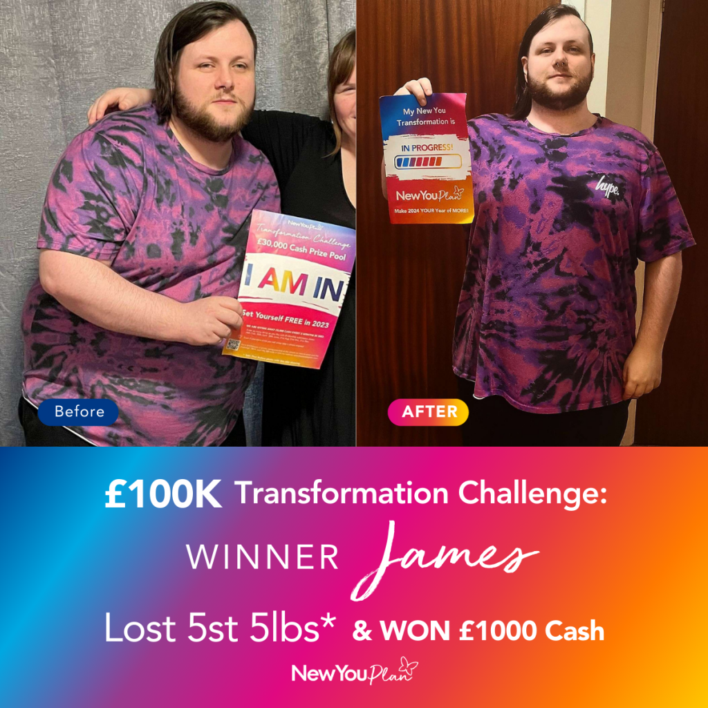 £100K TRANSFORMATION CHALLENGE: James Lost 5st 5lbs* & Won £1000 Cash