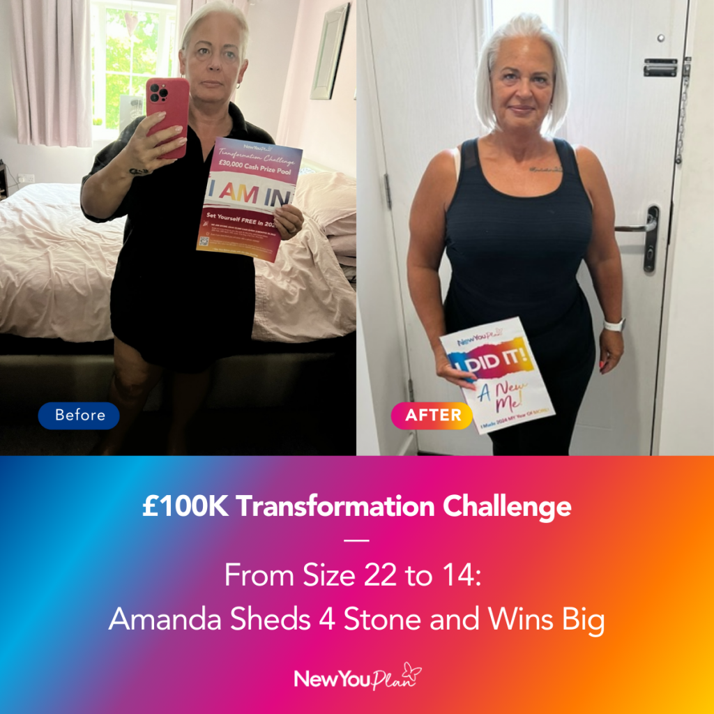 £100K Transformation Challenge | From Size 22 to 14: Amanda Sheds 4 Stone and Wins Big