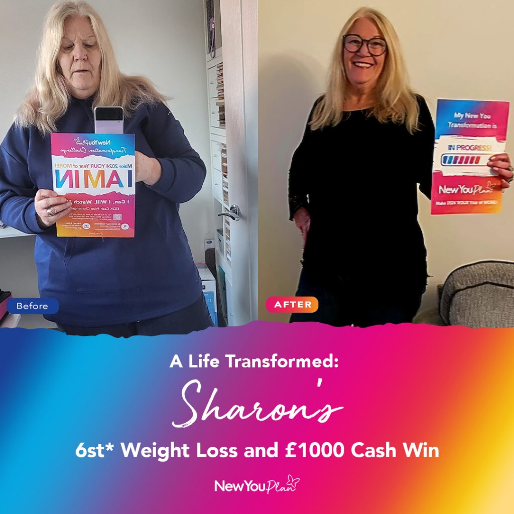 A Life Transformed: Sharon’s 6st* Weight Loss and £1000 Cash Win