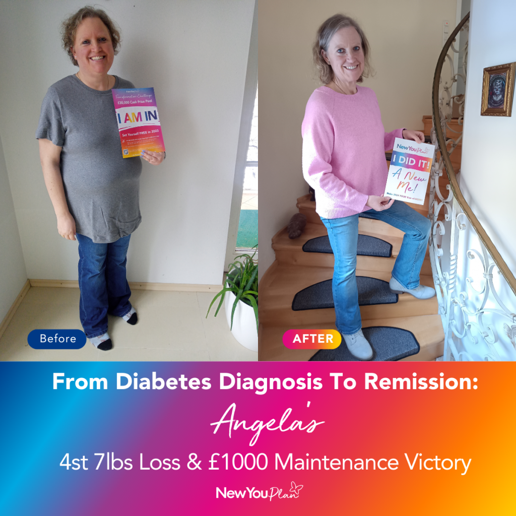 From Diabetes Diagnosis to Remission: Angela’s 4st 7lbs Loss & £1000 Win