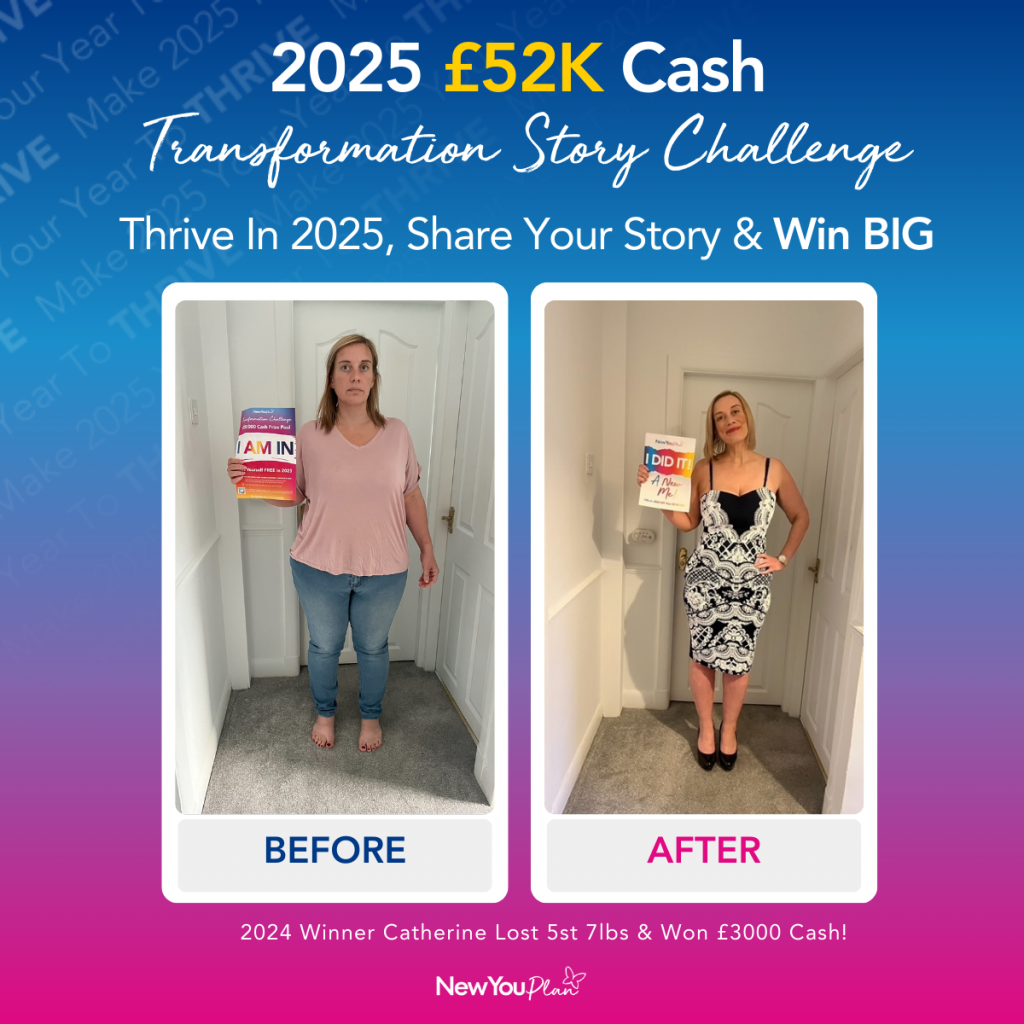 The New You Plan £52,000 Cash Prize Transformation Story Challenge