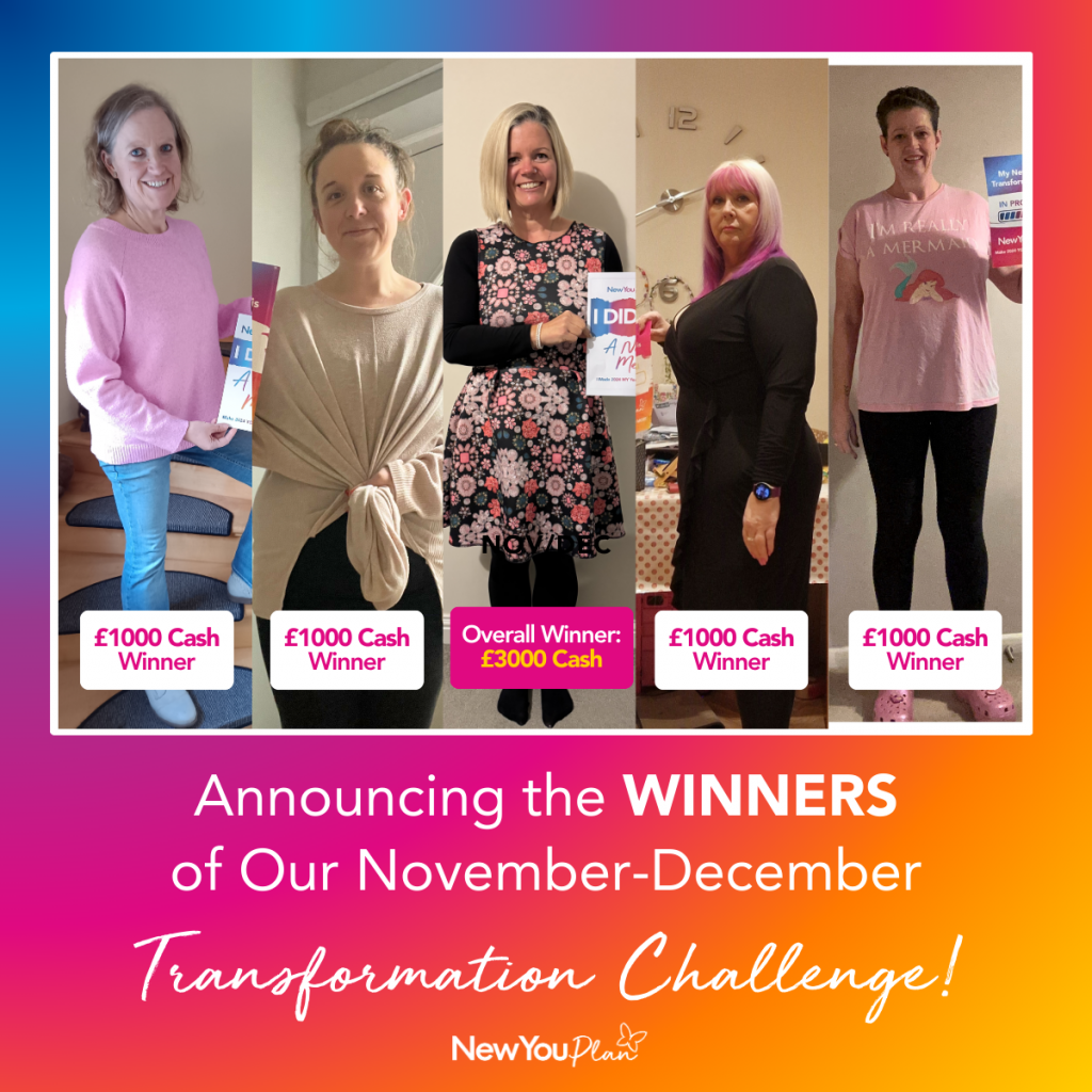 Announcing the WINNERS of Our Nov-Dec Transformation Challenge!