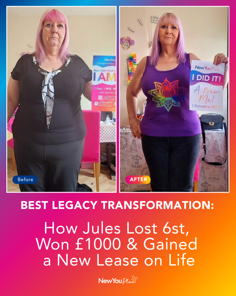 Best Legacy Transformation: How Jules Lost 6st, Won £1000 & Gained a New Lease on Life Best Legacy Transformation: How Jules Lost 6st, Won £1000 & Gained a New Lease on Life