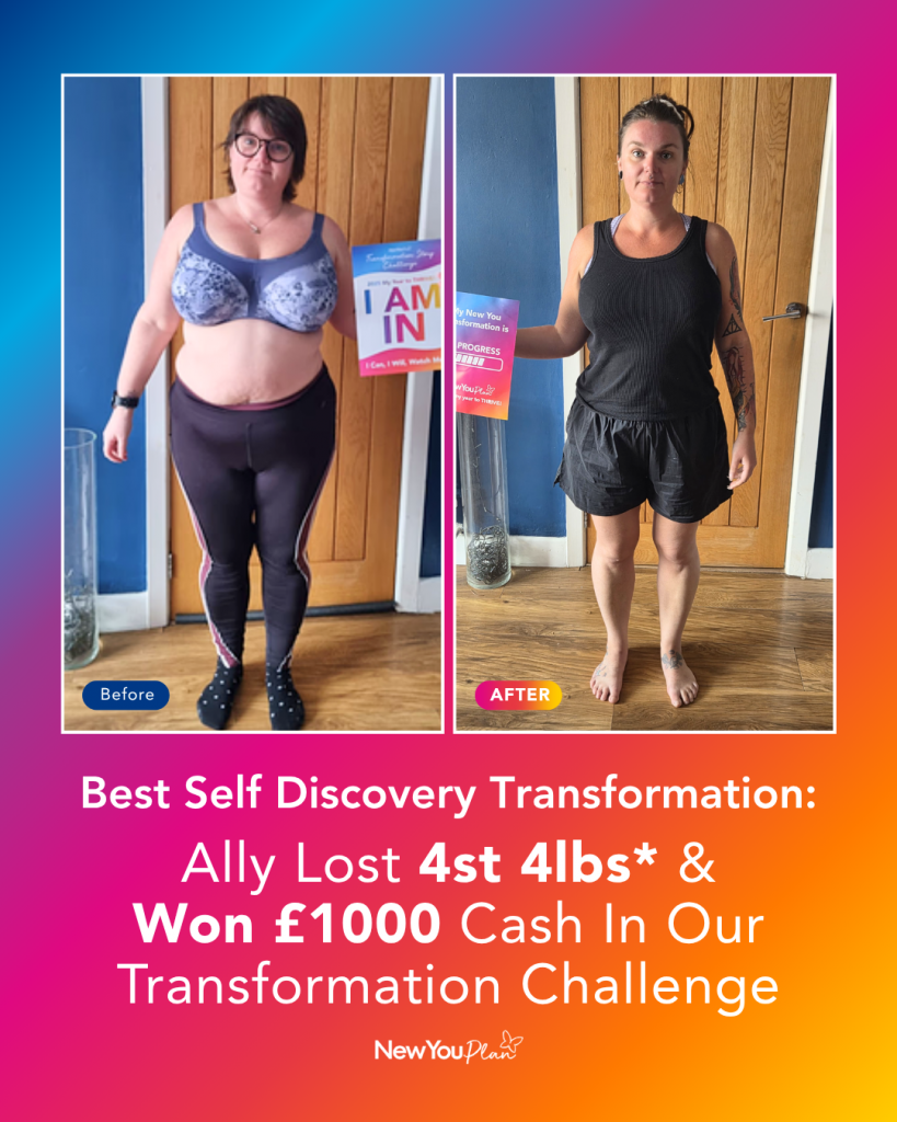 Best Self Discovery Transformation: Ally Lost 4st 4lbs* & Won £1000 Cash In Our Transformation Challenge