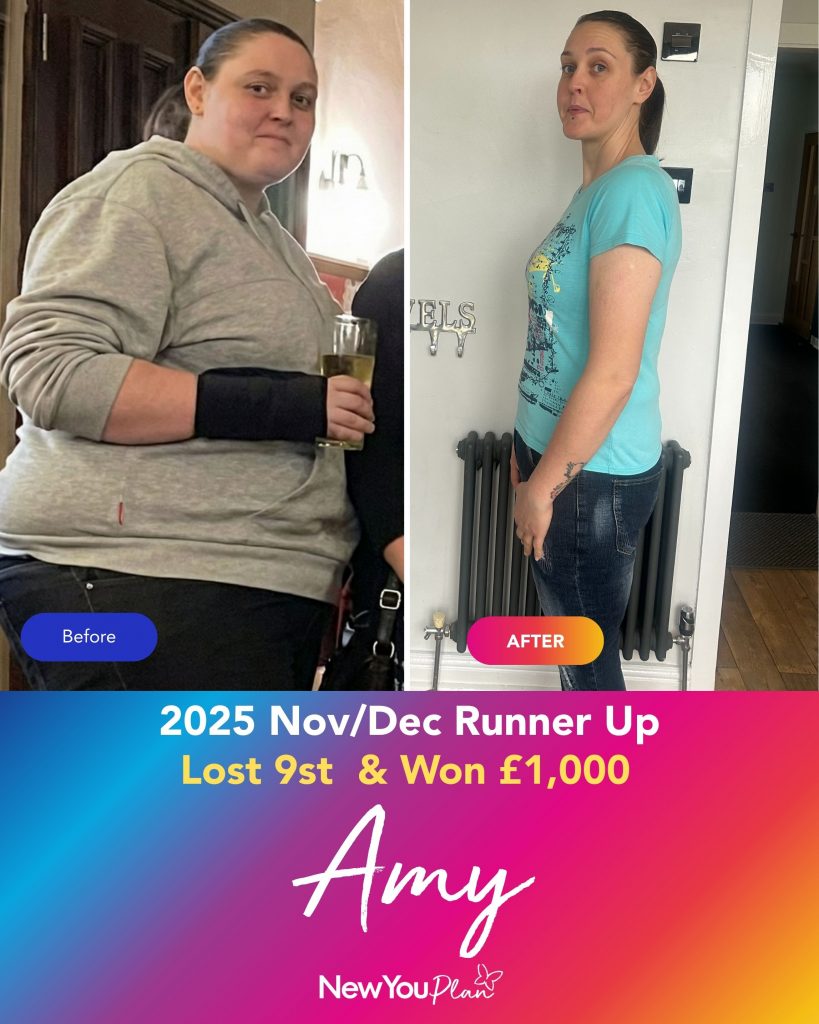 Defying the Odds: Amy’s Incredible 9-Stone Journey to Health and a £1,000 Prize